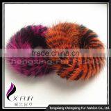 CX-E-11 Assorted Color Mink Fur Elastic Hair Accessories thumbnail-4
