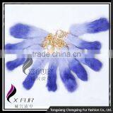 CX-R-39B Good Quality Wholesale Rabbit Fur Metal Custom Keychain Key Ring thumbnail-1