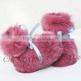 CX-SHOES-07C European Genuine Rabbit Fur Baby Shoes thumbnail-6