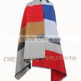 CX-B-P-28 Colourful Stripped Women Winter Warm Acrylic Pashmina thumbnail-1