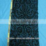 Black Cotton Crochet Lace Fabric for Clothes Pattern Design thumbnail-1