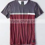 MGOO Hot Sale Color Block Dri-fit T-shirts Stretch Cotton Mens Short Sleeve Gym T Shirt thumbnail-4