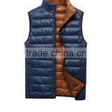 Popular Lightweight Fake Down Reversiable Vest For Man thumbnail-2