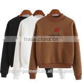 South Korea Sweatshirt Embroidery Women's Longsleeve Sweatshirt Cheap Price thumbnail-1