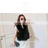 High Quality Hot Sales Type Fur 100% Real Fox Fur Short Vest Jacket Gilet Waistcoat Coat Fashion Warm Ladies thumbnail-1