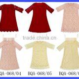 Last Frock Design Teenage Girls Floral Rose Lace Short Sleeve A-line Wedding Dress thumbnail-6