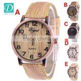 Newest Wooden Leather Watch Custom Logo Fashion Wrist Watch thumbnail-2
