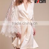 Personalised Bridal Robes, Wedding Dressing Gowns, Bridesmaid Gifts, Kimono,Lace Robe Satin Robe 2017027