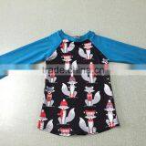 Boutique Ruffle Raglan Shirts for Easter Baby Shirts Children Icing Ruffle Clothing thumbnail-3