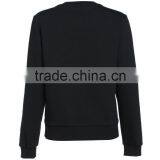 Ladies 100%cotton Contrast Color Pullover Sweatshirt thumbnail-2