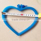 China Colorful Plastic Heart Design Hand Embroidery Cross Stitch Hoops thumbnail-4
