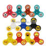 High Quality Cheap Wholesale Hand Spinner Plastic Kids Emoji Glow Spinner thumbnail-1