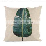 9 Types High Quality Beautiful Tropical Plants Floral Printed Cotton Linen Pillow Cover Home Chair Cushion Decorative Cover thumbnail-3