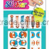 Color Fox 3D Nail Sticker for Kid Self Adhesive Decal Nail Art Stickers thumbnail-1