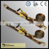 Towing Truck in Ratchet Tie Down Cam Buckle With Hooks and Rings Best thumbnail-3