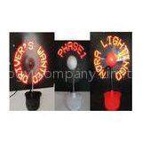 Charming 110MM LED Flashing Fan For Business Gifts / LED Light With Fan