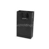 Black Printing Paper Shopping Bag With OEM Design