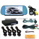 7" TFT LCD Monitor Rearview Car Video Parking Sensor 4 Sensors RD770SC4