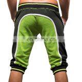 Mens Black Neon Yellow Field Training Gym Shorts thumbnail-3