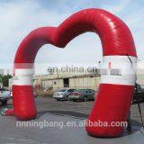 Hot Sale Inflatable Heart Shaped Wedding Arch for Wedding
