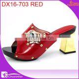 African Ladies Slipper Square Heel Ladies Shoes Wholesale Italian Ladies Hsoes thumbnail-6