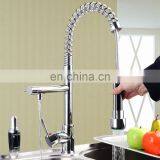 Mixed Brass LED Light Pulling Out Faucet Water Tap For Kitchen thumbnail-3