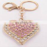 Hot Sale Fashion Heart Shape Key Chain With Pendants Cute Key Chain