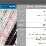 OUHOME Glossy Marble Cabinet Background Decoration Film PVC Self-adhesive Wallpaper Home Decor Wall Sticker thumbnail-1