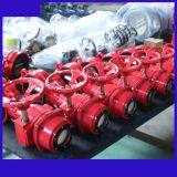 DN100 4inch Signal Worm Gear Wafer Butterfly Valve for Fire Fighting thumbnail-2