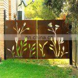 Outdoor Corten Steel Garden Screen Gate thumbnail-2