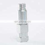 3/8'' Male 3FHH Flat Face Hydraulic Quick Coupling Connect Under Pressure ISO16028 Poppet & Ball Couplings thumbnail-3