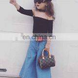 A0285# 2020 New Girls Off Shoulder T-Shirt Cotton Summer Fashion Girls Top thumbnail-4