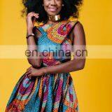 Custom Design Women African Print Midi Sexy Causal Women Dresses thumbnail-2
