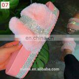 2021 New Woman Slippers Summer Shoes For Women New Fashion Diamond Decoration Mid Heel Women Shoes Basic Plus Size thumbnail-7