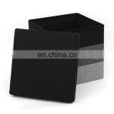 RTS Modern Living Room Furniture Tricolor Folding Storage Ottoman Hot Sell Easy Carry thumbnail-3