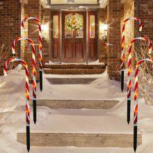 UL Listed 8 Modes Flash End-to-End Plug in Waterproof Candy Cane Fairy Stick Lights for Patio 20inch thumbnail-5