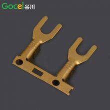 DJ4311-3.2 Fork Lug Horizontal Brass Horizontal 3.2 Fork Terminal thumbnail-2