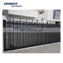Vertical Black Blade Aluminium Fence Panel - 1500mm High x 2400mm Wide thumbnail-2