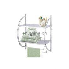 Хромированная подвесная ванная полка высокого качества, угловая ванная полка, настенная полка, ванная стеллаж для хранения thumbnail-5