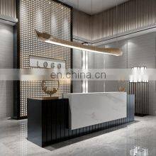 Company Reception Desk Marble Hall Commercial Office Service Desk Welcome Desk thumbnail-2