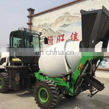 HW Automatic Self Loading Concrete Truck Mixer thumbnail-4