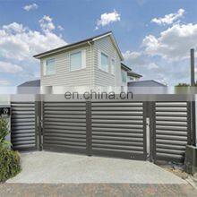 Commercial Custom Courtyard Entrance Driveway Main Modern Steel Electric Sliding Fence Gate Automatic Design thumbnail-5
