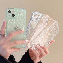 Pupil Diamond Pattern for Iphone 13/8 Pro Max Clear Transparent Soft Slim Tpu Cover Mobile Phone Case Luxury 11/12/14 Diamond 7p thumbnail-5