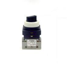2 Position 3 Way hand Manual Valve Rotary Selector Knob Pneumatic Air Mechanical Valve thumbnail-3