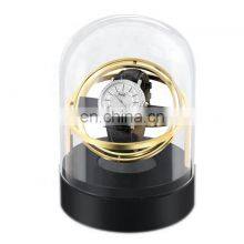 wholesale Factory price physical operation custom mainspring glass 360 degrees display single gyro watch winder