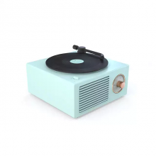 Factory new design usb computer portable wireless music player mini vinyl record speaker outdoor home gift