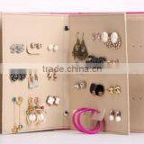 Leather Jewelry Display Case, Leather Wall Jewelry Storage Case,tall Jewelry Display Travel Carry Case thumbnail-3