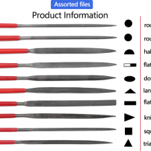 10Pcs Precision Needle Files Set Hardened Alloy Strength Steel Files thumbnail-1