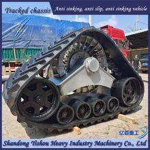 Harvester Modified With Half Chain Rail for Anti Slip and Anti Sinking thumbnail-3