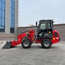 HZM 810T 1ton Mini Hydrostatic Telescopic Articulated Loader Diesel Wheel Loader for Sale thumbnail-5